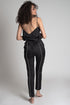 HENDRIX Cigarette-Leg Pants with White Piping